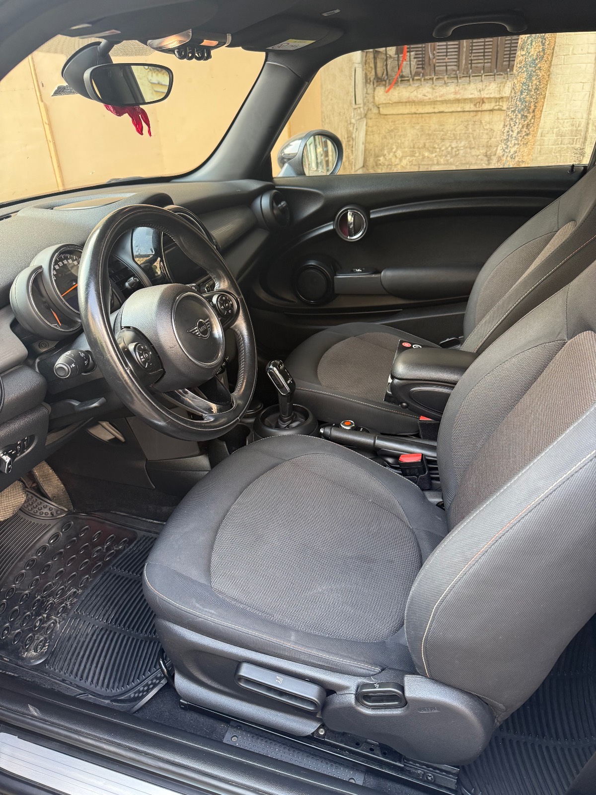 Mini Cooper 3-Door Hatchback, Automatic, Grey with Red Stripes